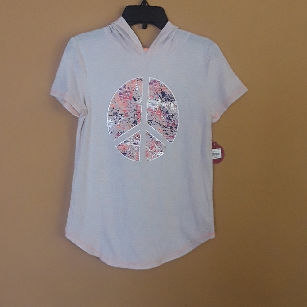 Girls hoodie short sleeve T shirt